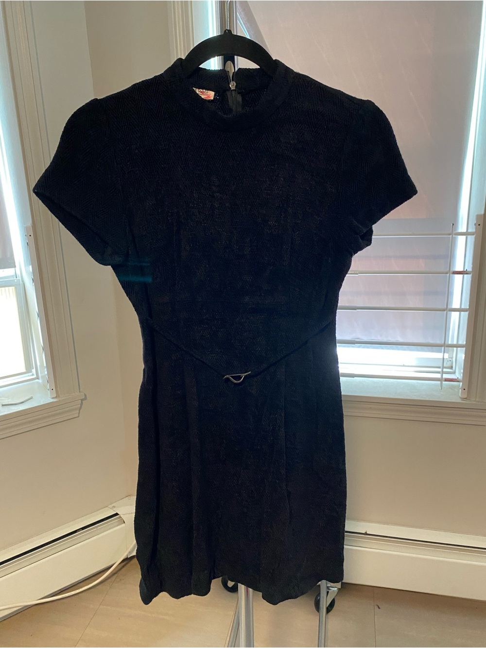 Classic Black Short-Sleeve Women's Dress